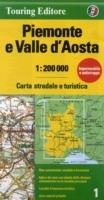 Piemonte e Valle d'Aosta 1:200.000  - Libro Touring 2010, Carte regionali 1:200.000 | Libraccio.it