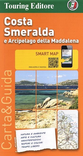 Costa Smeralda e Arcipelago della Maddalena 1:175.000  - Libro Touring 2013, Smart map | Libraccio.it