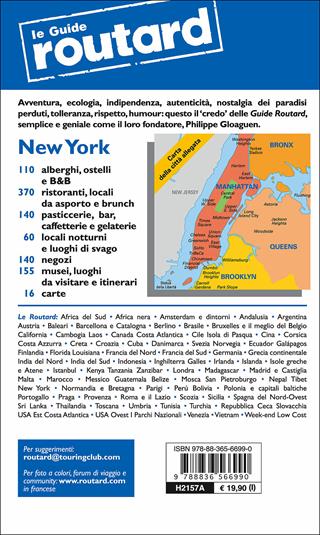 New York  - Libro Touring Il Viaggiatore 2015, Guide Routard | Libraccio.it