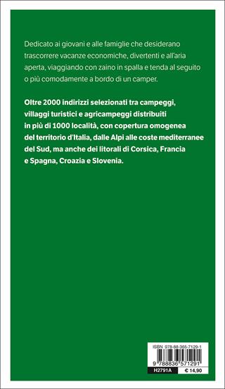 Campeggi e villaggi turistici 2017  - Libro Touring 2017, Guide Touring | Libraccio.it