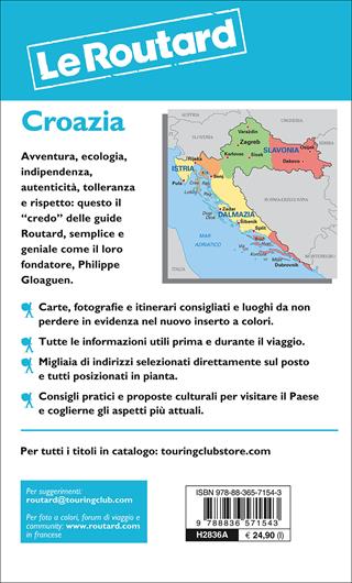 Croazia  - Libro Touring Il Viaggiatore 2017, Guide Routard | Libraccio.it