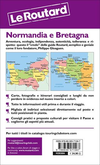 Normandia e Bretagna  - Libro Touring Il Viaggiatore 2017, Guide Routard | Libraccio.it