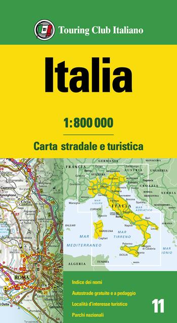 Italia 1:800.000  - Libro Touring 2023 | Libraccio.it