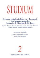 Studium (2022). Vol. 2: mondo cattolico italiano tra i due secoli. Una lettura prospettica In ricordo di Giuseppe Dalla Torre, Il.
