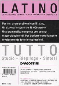 Tutto latino. Un dizionario completo, una grammatica essenziale - Nicoletta Mosca - Libro De Agostini 2009, Tutto | Libraccio.it