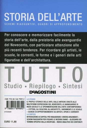 Tutto storia dell'arte  - Libro De Agostini 2014, Tutto | Libraccio.it