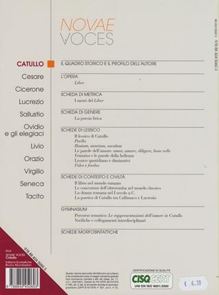 Novae voces. Catullo. - Martino Menghi, Massimo Gori - Libro Edizioni Scolastiche Bruno Mondadori 2007 | Libraccio.it