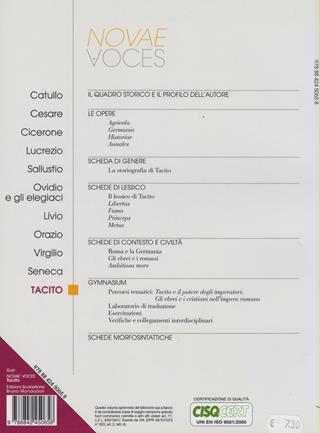 Novae voces. Tacito. - Martino Menghi, Massimo Gori - Libro Edizioni Scolastiche Bruno Mondadori 2007 | Libraccio.it