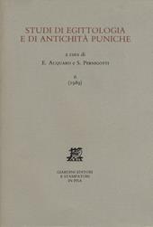 Studi di egittologia e antichità puniche. Vol. 6
