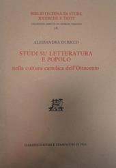 Studi su letteratura e popolo nella cultura cattolica dell'Ottocento