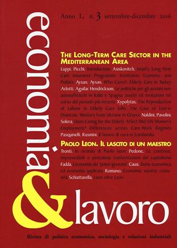 Economia & lavoro (2016). Vol. 3  - Libro Carocci 2017 | Libraccio.it