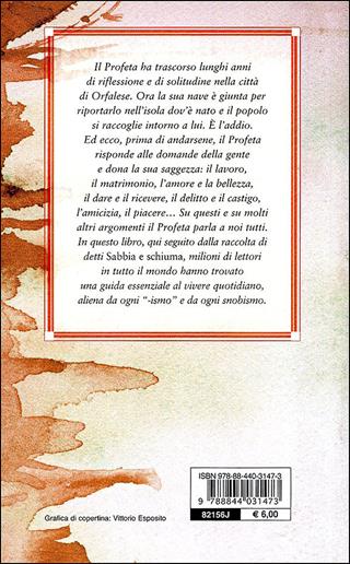 Il profeta-Sabbia e schiuma - Kahlil Gibran - Libro Demetra 2006, Nuovi acquarelli | Libraccio.it
