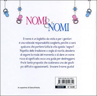 Nomi & nomi. Guida completa alla scelta del nome di tuo figlio  - Libro Demetra 2012, Compatti varia | Libraccio.it