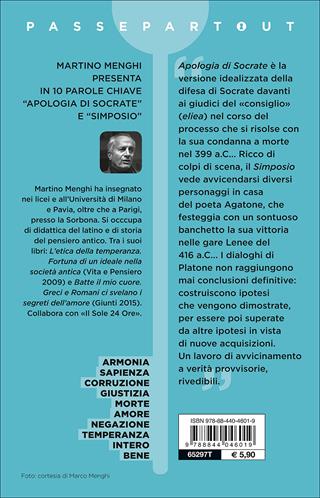 Apologia di Socrate-Simposio. Testo greco a fronte - Platone - Libro Demetra 2016, Passepartout | Libraccio.it