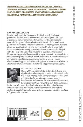 L'anima delle donne. Per una lettura psicologica al femminile - Aldo Carotenuto - Libro Bompiani 2004, Tascabili. Saggi | Libraccio.it