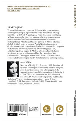 Henry e June - Anaïs Nin - Libro Bompiani 2000, I grandi tascabili | Libraccio.it