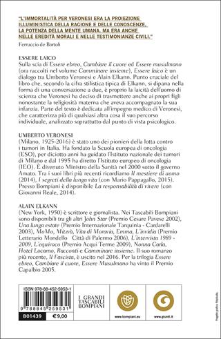 Essere laico - Umberto Veronesi, Alain Elkann - Libro Bompiani 2017, Tascabili. Saggi | Libraccio.it
