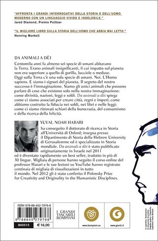 Da animali a dèi. Breve storia dell'umanità - Yuval Noah Harari - Libro Bompiani 2015, I grandi tascabili | Libraccio.it