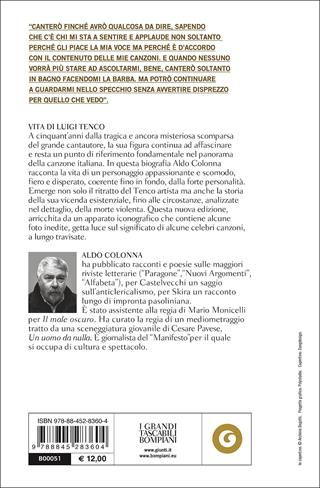 Vita di Luigi Tenco. Nuova ediz. - Aldo Colonna - Libro Bompiani 2017, I grandi tascabili | Libraccio.it