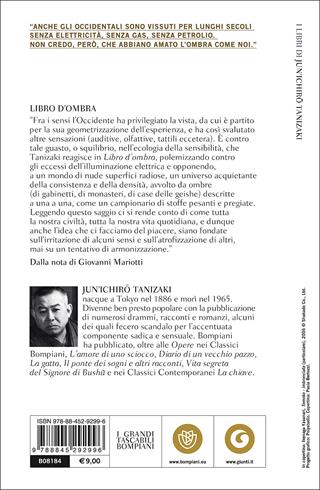 Libro d'ombra - Junichiro Tanizaki - Libro Bompiani 2000, Tascabili. Saggi | Libraccio.it