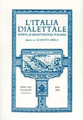 L'Italia dialettale. Rivista di dialettologia italiana