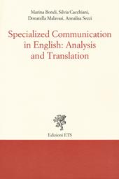 Specialized communication in english: analysis and translation