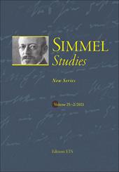 Simmel studies. New series (2021). Vol. 2