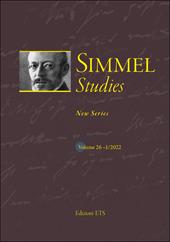 Simmel studies. New series (2022). Vol. 1
