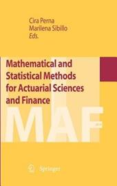 Mathematical and statistical methods for actuarial sciences and finance