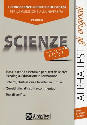 Scienzetest - Valeria Balboni, Silvia Tagliaferri, Fausto Lanzoni - Libro Alpha Test 2015, TestUniversitari | Libraccio.it