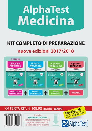 Alpha Test. Medicina. Kit completo di preparazione. Con software di simulazione  - Libro Alpha Test 2017, TestUniversitari | Libraccio.it
