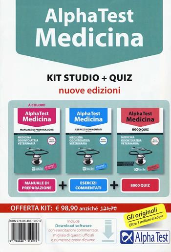 Alpha Test. Medicina. Kit studio. Con Contenuto digitale per download e accesso on line  - Libro Alpha Test 2016, TestUniversitari | Libraccio.it