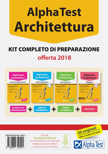 Alpha Test. Architettura. Kit completo di preparazione. Con software di simulazione  - Libro Alpha Test 2017, TestUniversitari | Libraccio.it