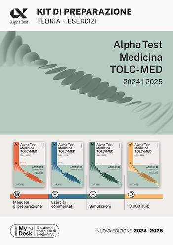 Alpha Test. Medicina. TOLC-MED. Kit di preparazione. Teoria + esercizi. Con MyDesk  - Libro Alpha Test 2023, TestUniversitari | Libraccio.it