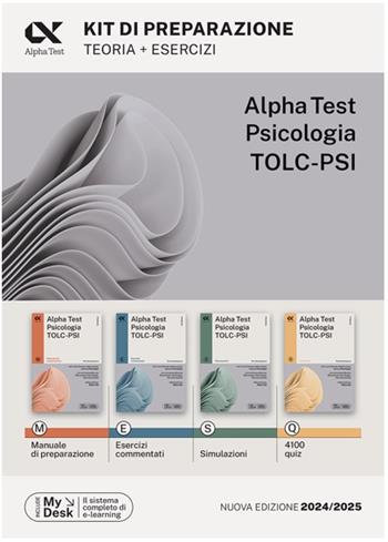 Alpha Test. Psicologia. TOLC-PSI. Kit di preparazione. Con MyDesk - Paola Borgonovo, Fausto Lanzoni, Stefania Provasi - Libro Alpha Test 2023, TestUniversitari | Libraccio.it