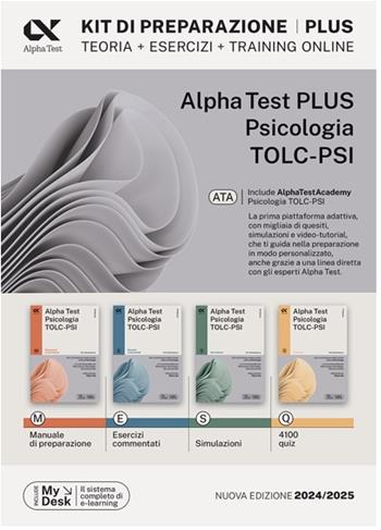Alpha Test plus psicologia TOLC-PSI. Kit completo di preparazione con training on line personalizzato. Con MyDesk - Fausto Lanzoni, Paola Borgonovo, Giuseppe Vottari - Libro Alpha Test 2023, TestUniversitari | Libraccio.it