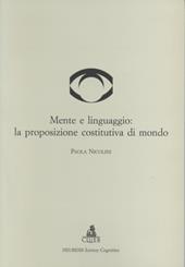 Mente e linguaggio: la proposizione costitutiva di mondo