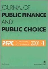 Journal of public finance and public choice. Economia delle scelte pubbliche