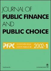 Journal of public finance and public choice. Economia delle scelte pubbliche (2002). Vol. 1