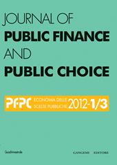 Journal of public finance and public choice. Economia delle scelte pubbliche (2002) vol. 1-3. Ediz. italiana e inglese