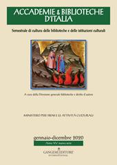 Accademie & biblioteche d'Italia. Semestrale di cultura delle biblioteche e delle istituzioni culturali (2020)