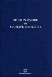 Studi in onore di Giuseppe Benedetti