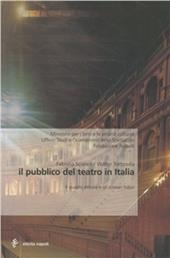 Il pubblico dei teatri in Italia. Il quadro attuale e gli scenari futuri