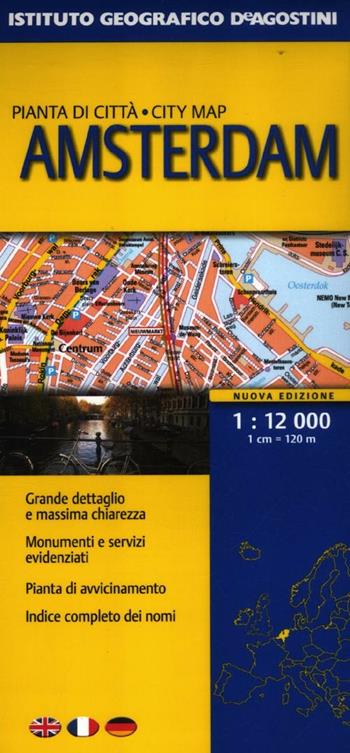 Amsterdam 1:12.000  - Libro De Agostini 2012, Piante città estero | Libraccio.it