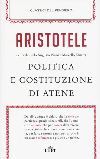 Politica e costituzione di Atene - Aristotele - Libro UTET 2015, Classici del pensiero | Libraccio.it