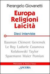 Europa, religioni, laicità. Dieci interviste