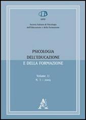Psicologia dell'educazione e della formazione (2009). Vol. 11