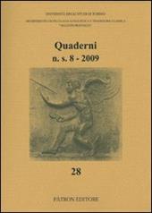Quaderni del Dipartimento di filologia linguistica e tradizione classica (2009). Vol. 8