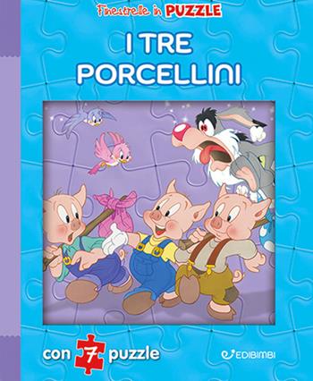 I tre porcellini. Finestrelle in puzzle. Ediz. a colori - Claudio Cernuschi - Libro Edibimbi 2023 | Libraccio.it