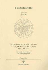 Acquisizioni scientifiche e tecniche sugli stress dell'olivo. Giornata di studio in onore di Claudio Vitagliano (Firenze, 22 febbraio 2007)